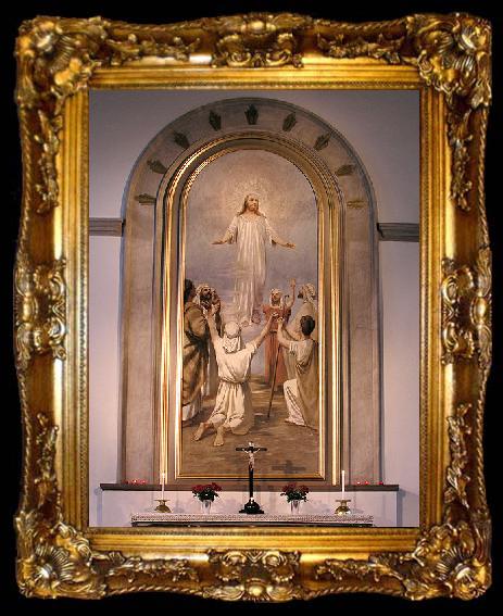 framed  johan krouthen Karna kyrka, Malmslatt. Diocese of Linkoping, ta009-2